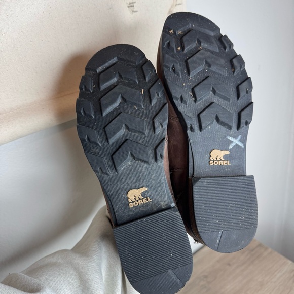 Sorel Women's Emelie Chelsea Boots Waterproof Blackened Brown Size 8.5 - Picture 6 of 10